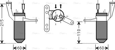 AVA RTD428 - Dryer, air conditioning car-mod.net