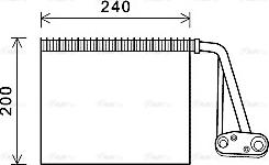 AVA RTV566 - Evaporator, air conditioning car-mod.net