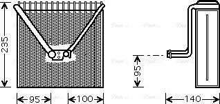 AVA SAV011 - Evaporator, air conditioning car-mod.net