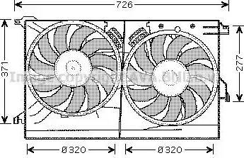 AVA SB7502 - Fan, radiator car-mod.net