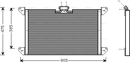 AVA SC 5009 - Condenser, air conditioning car-mod.net