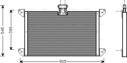 AVA SC 5008 - Condenser, air conditioning car-mod.net