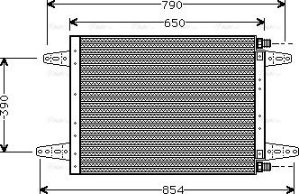 AVA SC5007 - Condenser, air conditioning car-mod.net