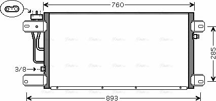 AVA SC 5019 - Condenser, air conditioning car-mod.net
