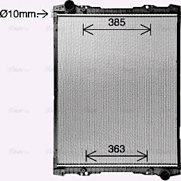 AVA SC2063 - Radiator, engine cooling car-mod.net