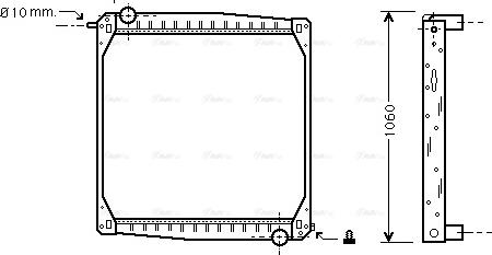 AVA SC2010 - Radiator, engine cooling car-mod.net