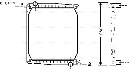 AVA SC2012 - Radiator, engine cooling car-mod.net