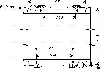 AVA SC2027N - Radiator, engine cooling car-mod.net