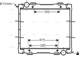 AVA SC 2027 - Radiator, engine cooling car-mod.net