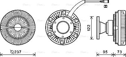 AVA SCC039 - Clutch, radiator fan car-mod.net