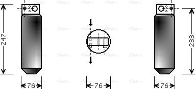 AVA SCD014 - Dryer, air conditioning car-mod.net
