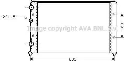 AVA ST 2031 - Radiator, engine cooling car-mod.net