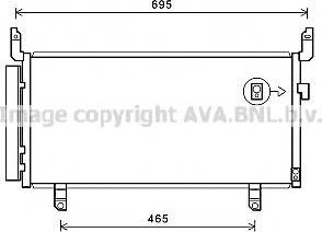 AVA SU5104 - Condenser, air conditioning car-mod.net