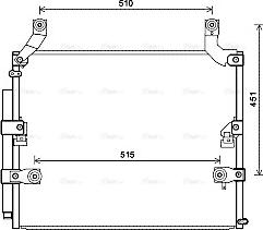 AVA TO5697D - Condenser, air conditioning car-mod.net