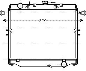 AVA TO 2477 - Radiator, engine cooling car-mod.net