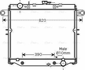 AVA TO 2329 - Radiator, engine cooling car-mod.net