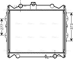 AVA TO 2248 - Radiator, engine cooling car-mod.net