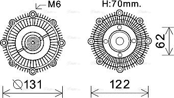AVA TO C592 - Clutch, radiator fan car-mod.net