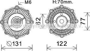AVA TO C587 - Clutch, radiator fan car-mod.net