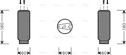 AVA TOD024 - Dryer, air conditioning car-mod.net