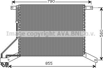AVA UV5104 - Condenser, air conditioning car-mod.net