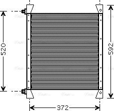 AVA VL 5029 - Condenser, air conditioning car-mod.net