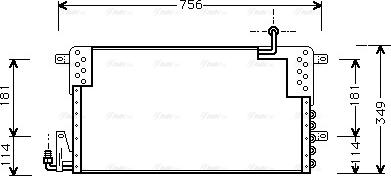 AVA VN5161 - Condenser, air conditioning car-mod.net