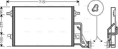AVA VN5189 - Condenser, air conditioning car-mod.net