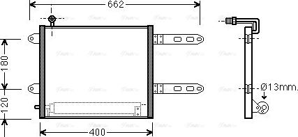 AVA VN5178D - Condenser, air conditioning car-mod.net