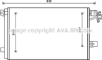 AVA VN5328D - Condenser, air conditioning car-mod.net
