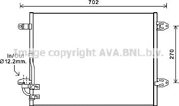 AVA VN5323 - Condenser, air conditioning car-mod.net