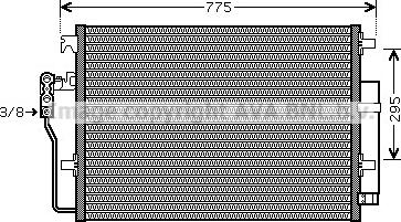 AVA VN5277D - Condenser, air conditioning car-mod.net