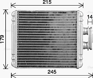 AVA VN6434 - Heat Exchanger, interior heating car-mod.net