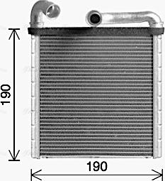 AVA VN6424 - Heat Exchanger, interior heating car-mod.net