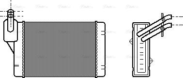 AVA VN6069 - Heat Exchanger, interior heating car-mod.net