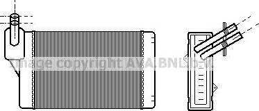 AVA VN6060 - Heat Exchanger, interior heating car-mod.net
