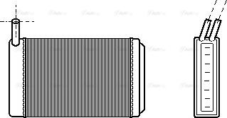 Ava Quality Cooling VN6061 - Heat Exchanger, interior heating car-mod.net