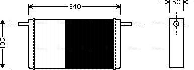 AVA VN6068 - Heat Exchanger, interior heating car-mod.net