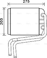 AVA VN6378 - Heat Exchanger, interior heating car-mod.net