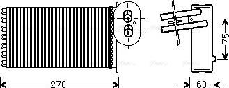 AVA VN6296 - Heat Exchanger, interior heating car-mod.net
