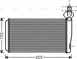 AVA VN6259 - Heat Exchanger, interior heating car-mod.net