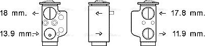 AVA VN1367 - Expansion Valve, air conditioning car-mod.net