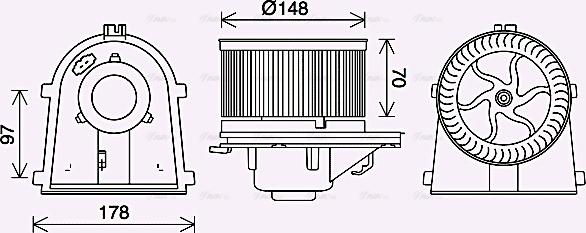 AVA VN8408 - Interior Blower car-mod.net