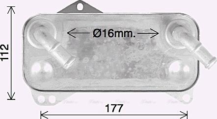 AVA VN3419 - Oil Cooler, automatic transmission car-mod.net