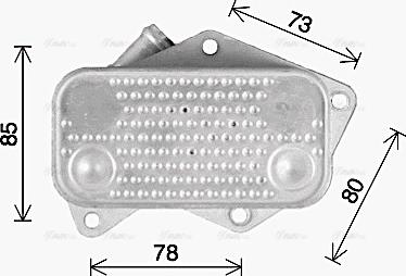 AVA VN3429 - Oil Cooler, engine oil car-mod.net