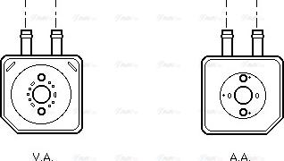 AVA VN3086 - Oil Cooler, engine oil car-mod.net