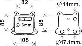 AVA VN3391 - Oil Cooler, engine oil car-mod.net
