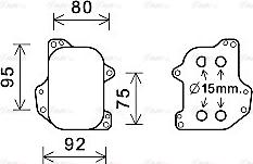 AVA VN3393 - Oil Cooler, engine oil car-mod.net