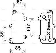AVA VN3392 - Oil Cooler, engine oil car-mod.net