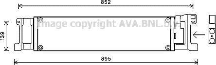 AVA VN3307 - Oil Cooler, automatic transmission car-mod.net